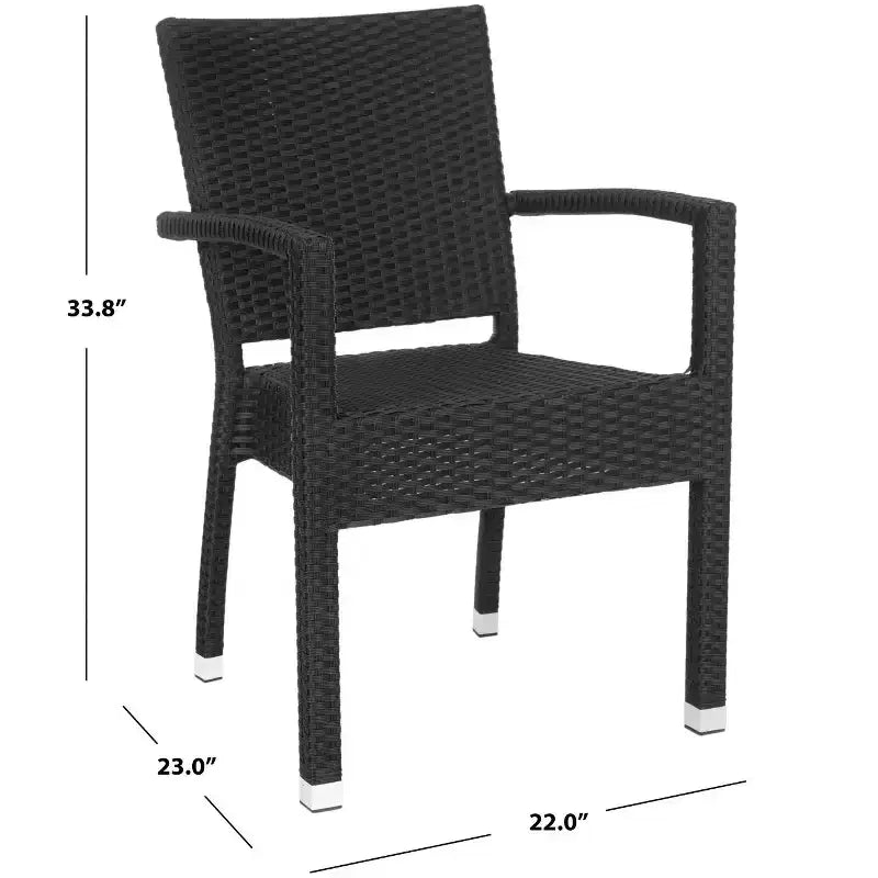 Kelda Chaise empilable intérieur/extérieur (lot de 2) - PAT4004 - Safavieh