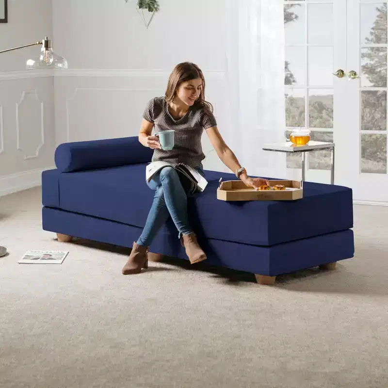 Lit de repos / Lit pliant grand format (Queen-Size) - Microvelours