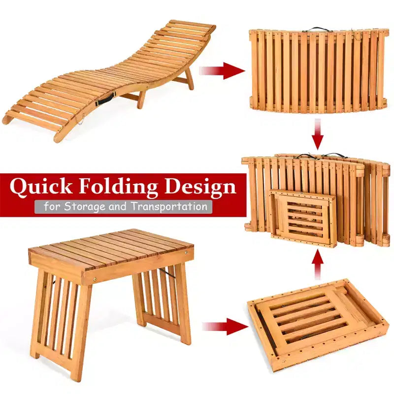 Fauteuil à bascule d'extérieur en bois d'acacia Costway avec coussin pour jardin ou terrasse