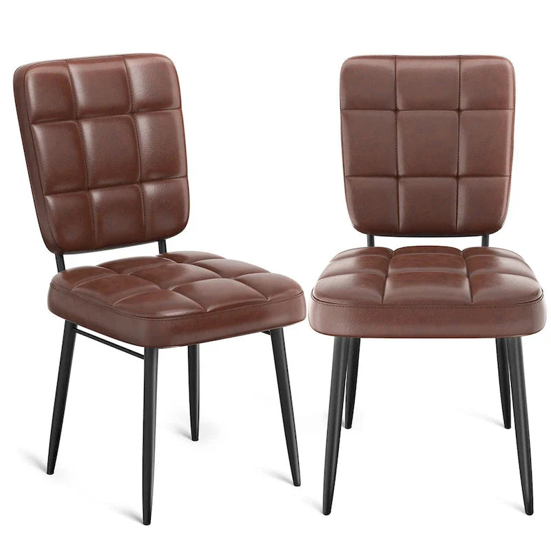 Lot de 2/4/6/8 chaises de salle à manger modernes, chaises de cuisine rembourrées avec coussin épais pour salle à manger