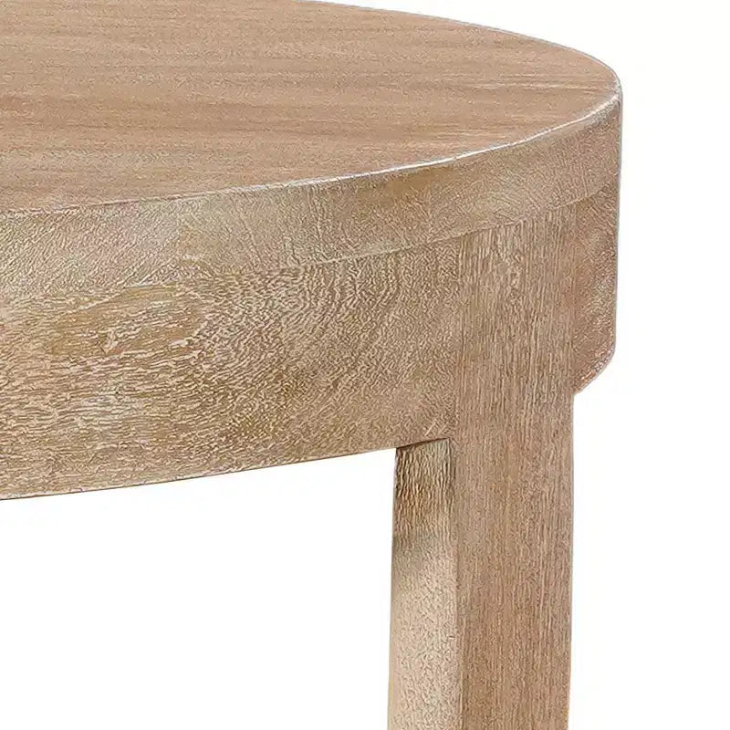 Table basse Royal Hampton, dessus rond de 32 pouces avec base en forme de traîneau ouverte