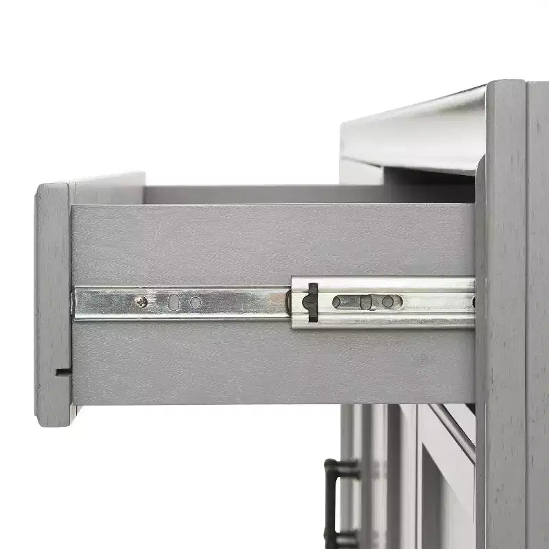 Ensemble buffet et garde-manger 3 pièces Tara aspect vieilli - Crosley