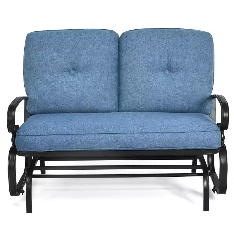 Costway Balancelle 2 places pour l'extérieur Canapé-causeuse avec coussins bleu/beige/gris/marine