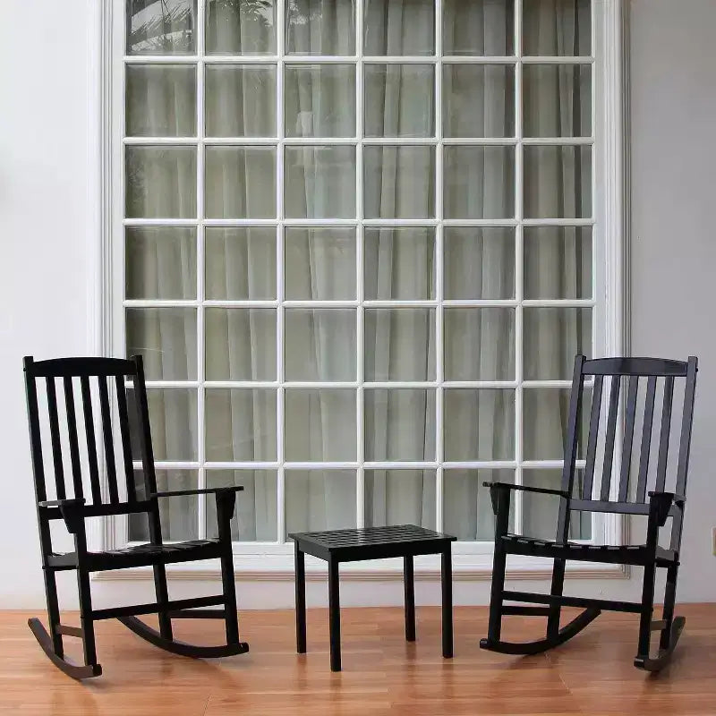 Sonoma Lane Southlake - Ensemble de 2 fauteuils à bascule de véranda en bois d'acajou