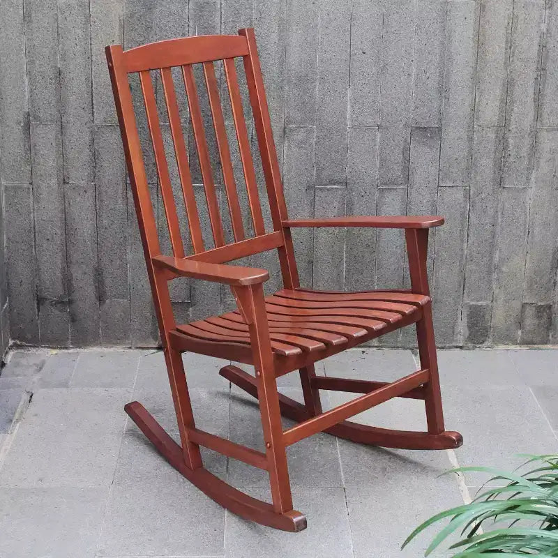 Sonoma Lane Southlake - Ensemble de 2 fauteuils à bascule de véranda en bois d'acajou