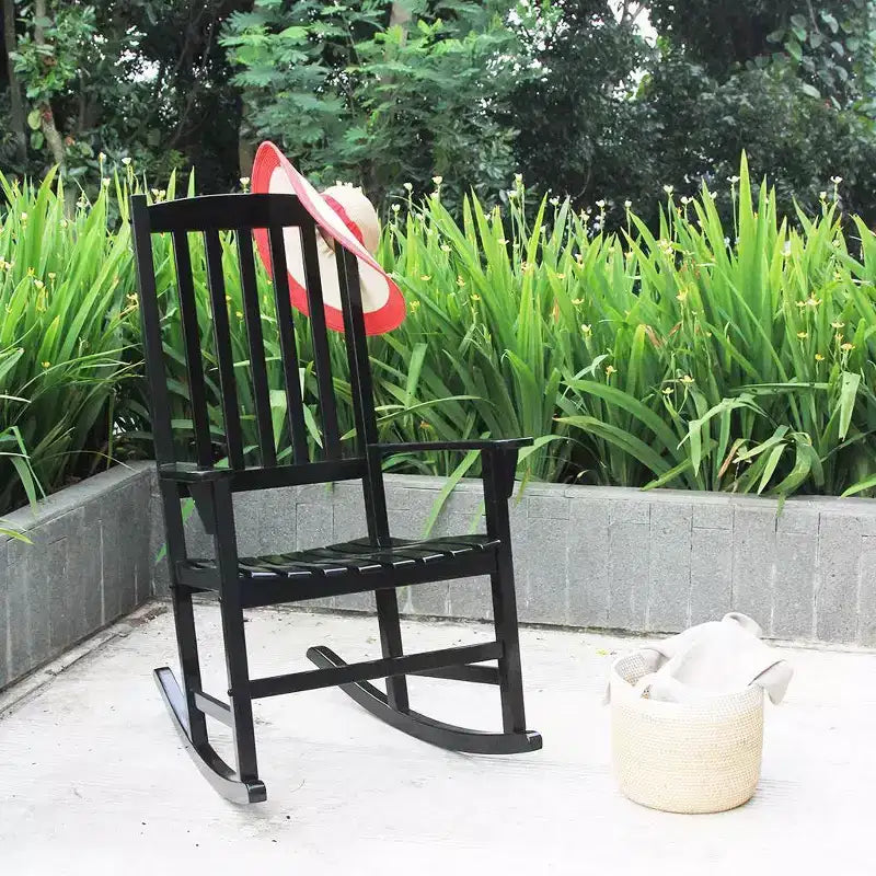 Sonoma Lane Southlake - Ensemble de 2 fauteuils à bascule de véranda en bois d'acajou