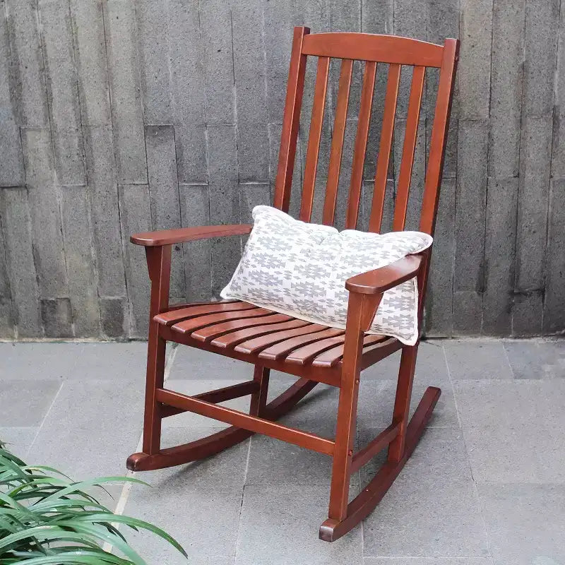 Sonoma Lane Southlake - Ensemble de 2 fauteuils à bascule de véranda en bois d'acajou