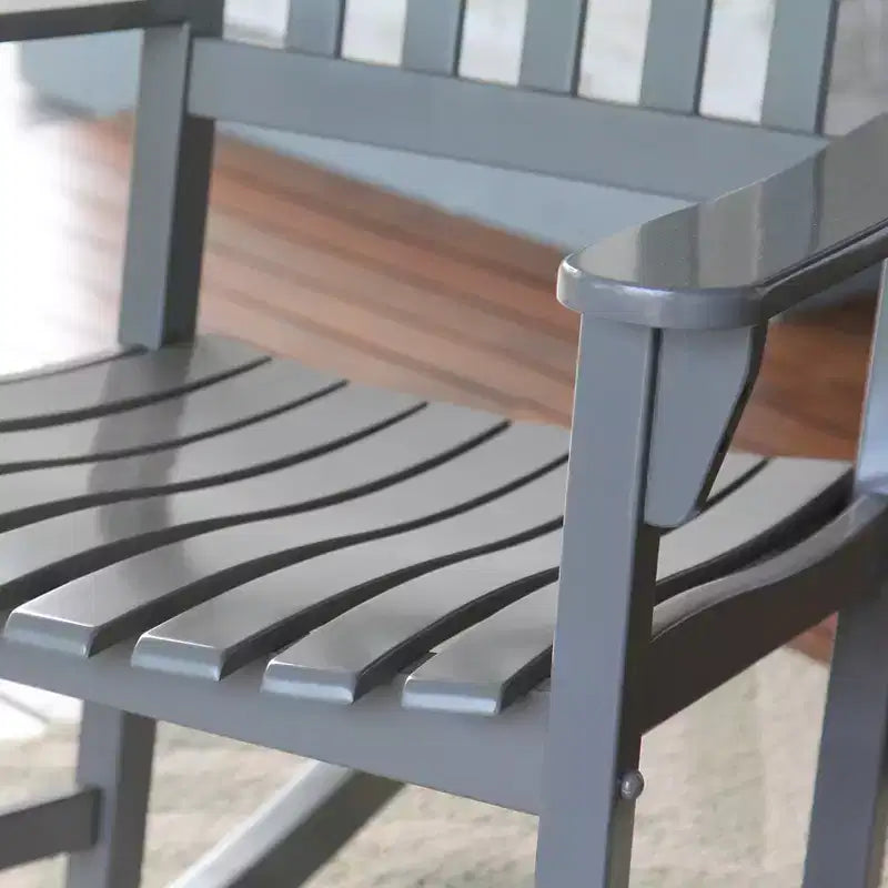 Sonoma Lane Southlake - Ensemble de 2 fauteuils à bascule de véranda en bois d'acajou