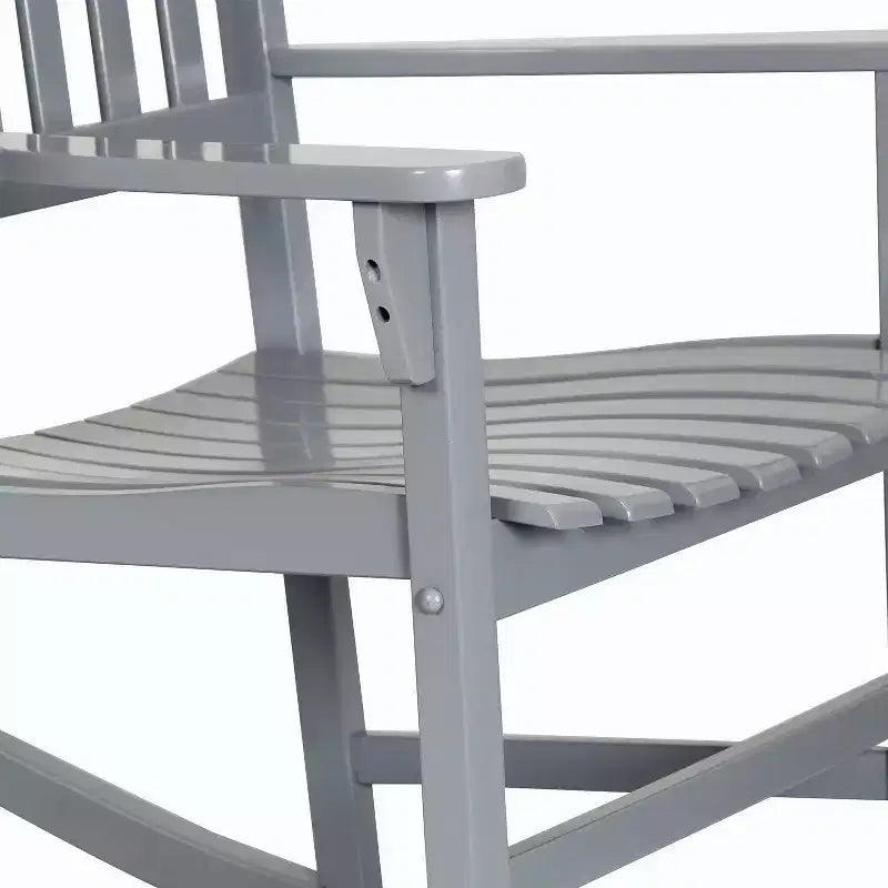 Sonoma Lane Southlake - Ensemble de 2 fauteuils à bascule de véranda en bois d'acajou