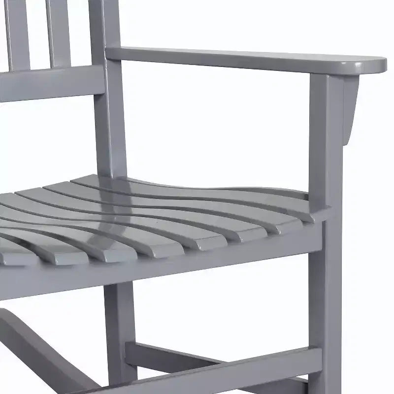 Sonoma Lane Southlake - Ensemble de 2 fauteuils à bascule de véranda en bois d'acajou
