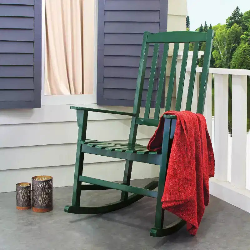Sonoma Lane Southlake - Ensemble de 2 fauteuils à bascule de véranda en bois d'acajou