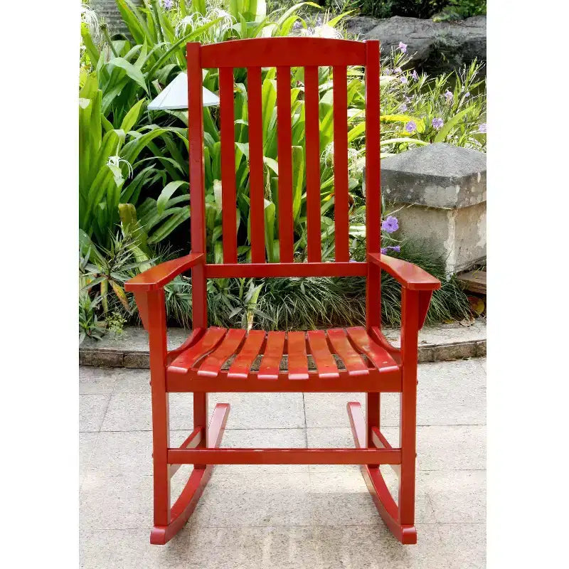 Sonoma Lane Southlake - Ensemble de 2 fauteuils à bascule de véranda en bois d'acajou