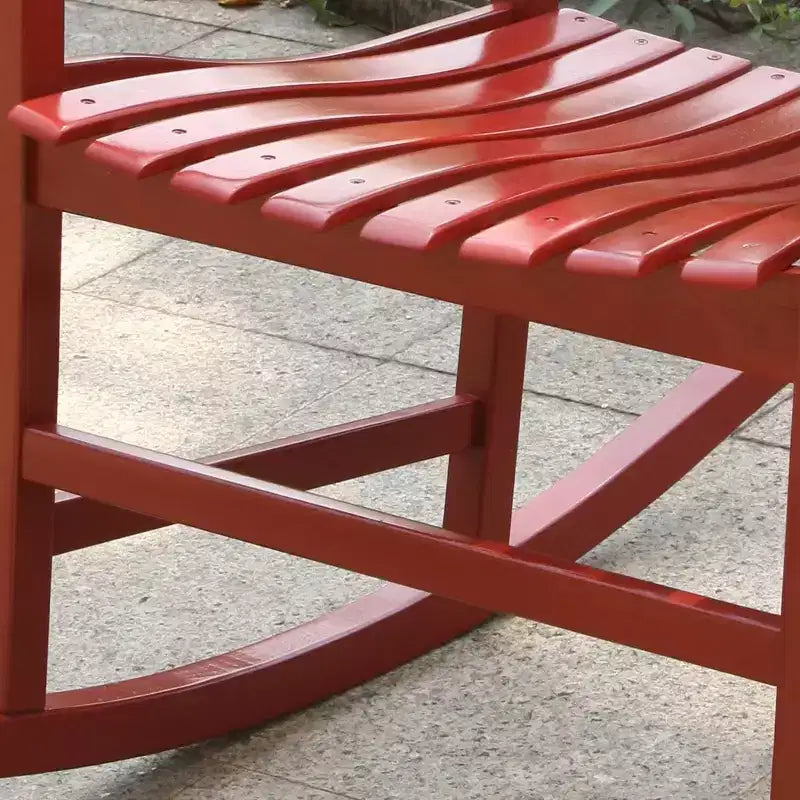 Sonoma Lane Southlake - Ensemble de 2 fauteuils à bascule de véranda en bois d'acajou