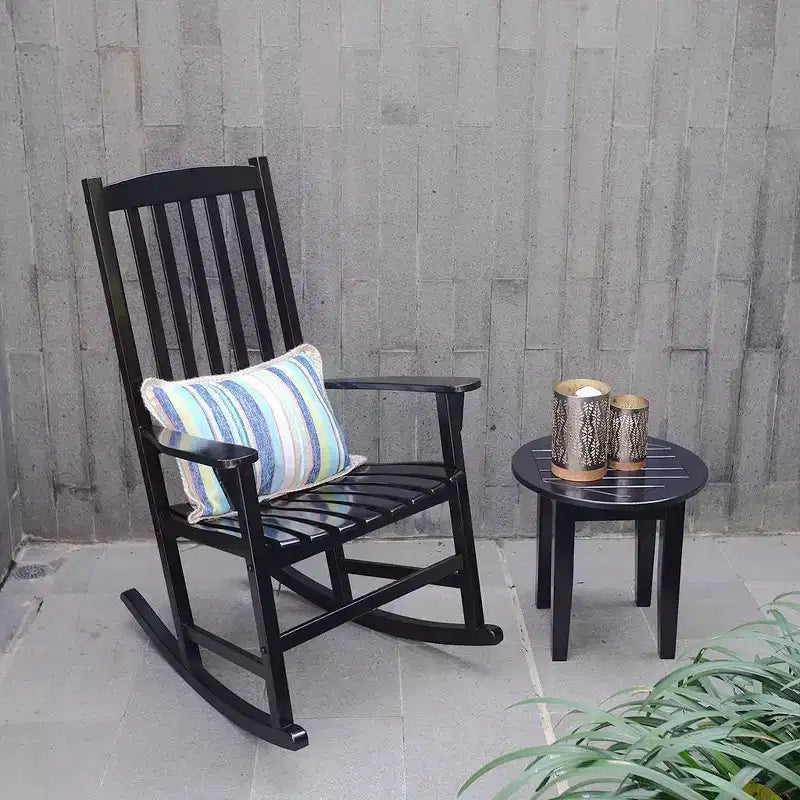 Sonoma Lane Southlake - Ensemble de 2 fauteuils à bascule de véranda en bois d'acajou