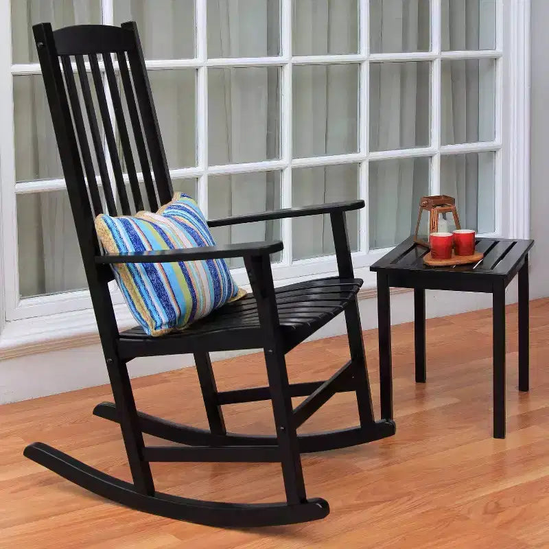 Sonoma Lane Southlake - Ensemble de 2 fauteuils à bascule de véranda en bois d'acajou