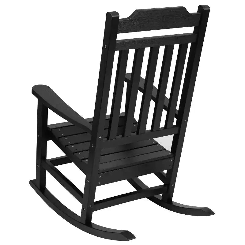 Merrick Lane Lot de 2 chaises à bascule en résine pour intérieur/extérieur