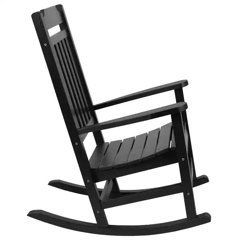 Merrick Lane Lot de 2 chaises à bascule en résine pour intérieur/extérieur