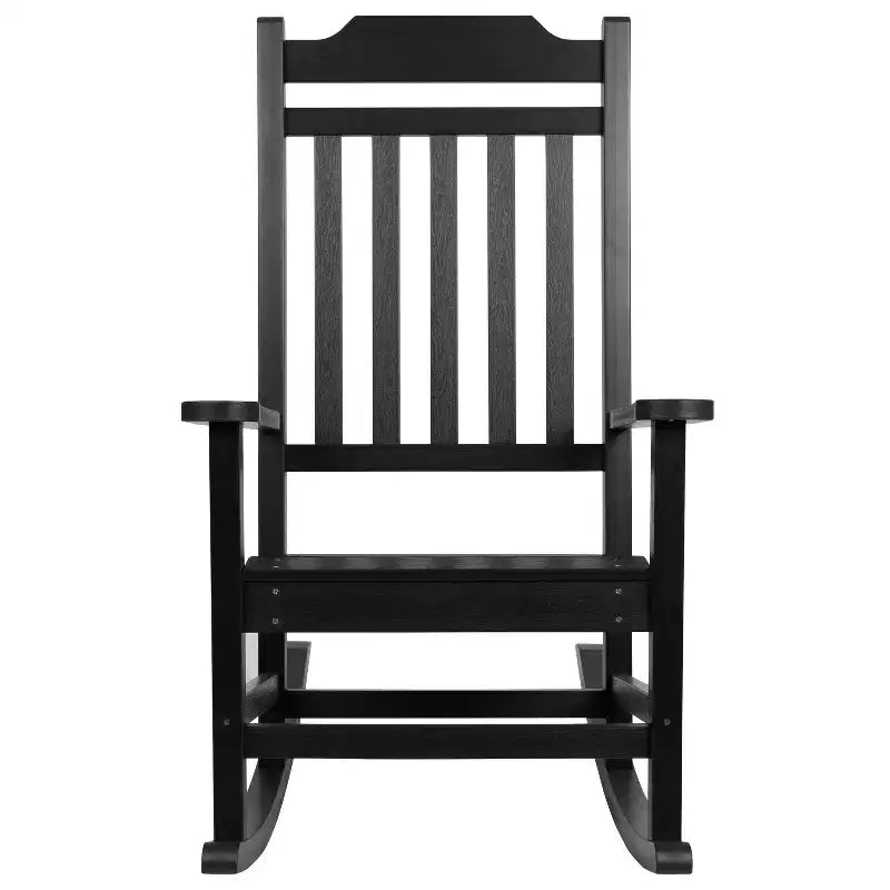 Merrick Lane Lot de 2 chaises à bascule en résine pour intérieur/extérieur