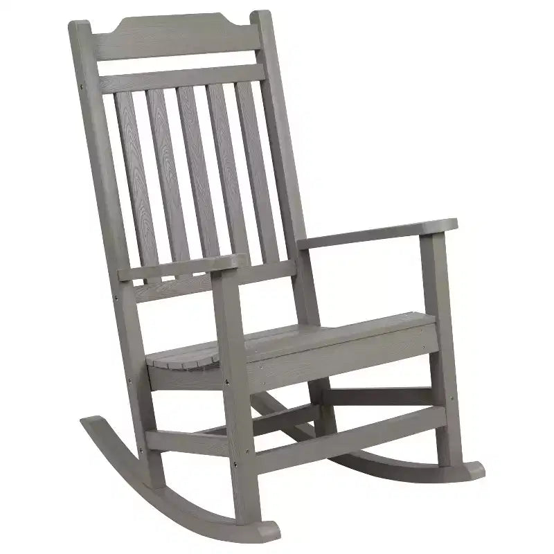 Merrick Lane Lot de 2 chaises à bascule en résine pour intérieur/extérieur