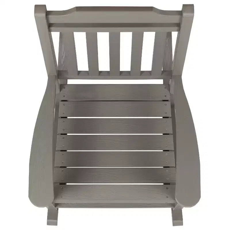Merrick Lane Lot de 2 chaises à bascule en résine pour intérieur/extérieur