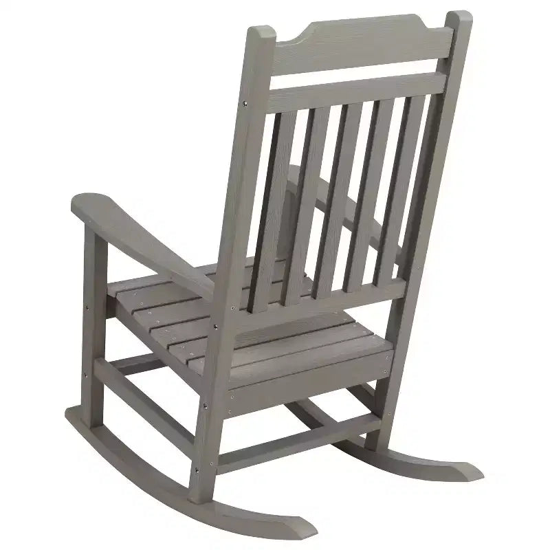 Merrick Lane Lot de 2 chaises à bascule en résine pour intérieur/extérieur