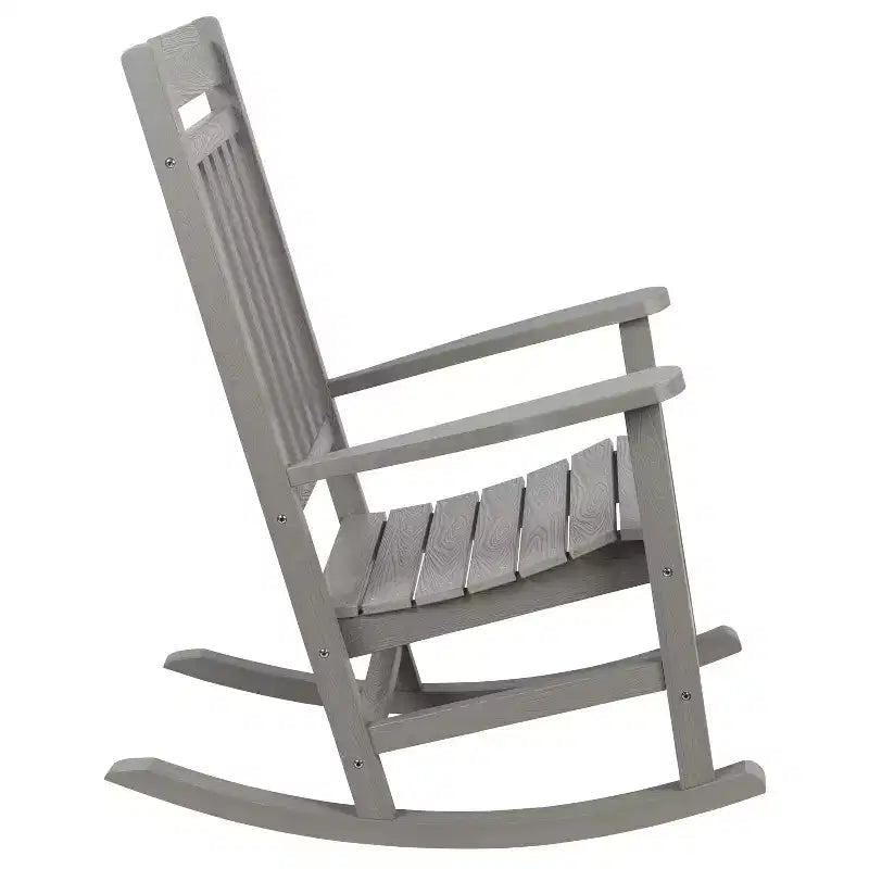 Merrick Lane Lot de 2 chaises à bascule en résine pour intérieur/extérieur