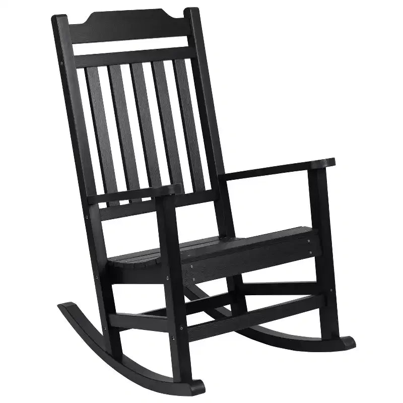 Merrick Lane Lot de 2 chaises à bascule en résine pour intérieur/extérieur