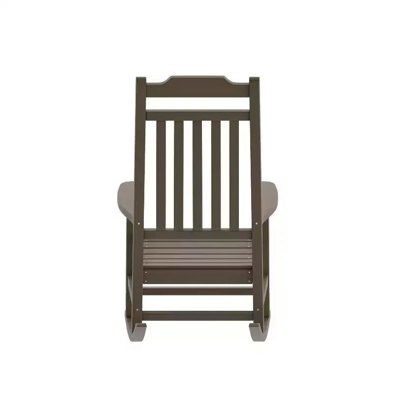 Merrick Lane Lot de 2 chaises à bascule en résine pour intérieur/extérieur