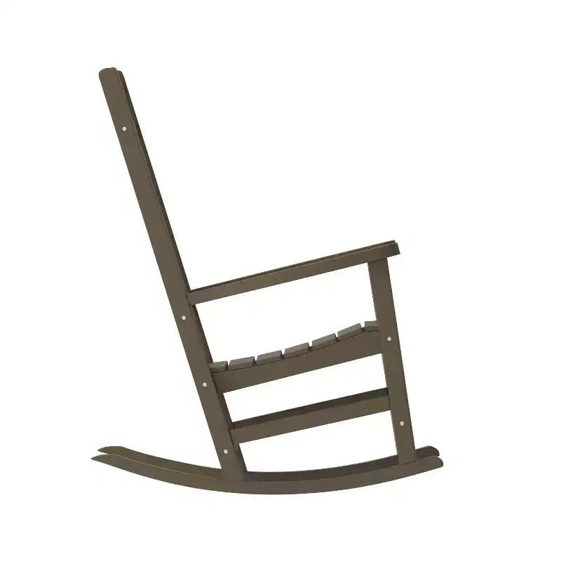 Merrick Lane Lot de 2 chaises à bascule en résine pour intérieur/extérieur
