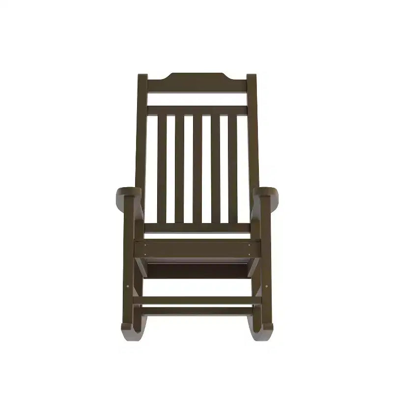 Merrick Lane Lot de 2 chaises à bascule en résine pour intérieur/extérieur