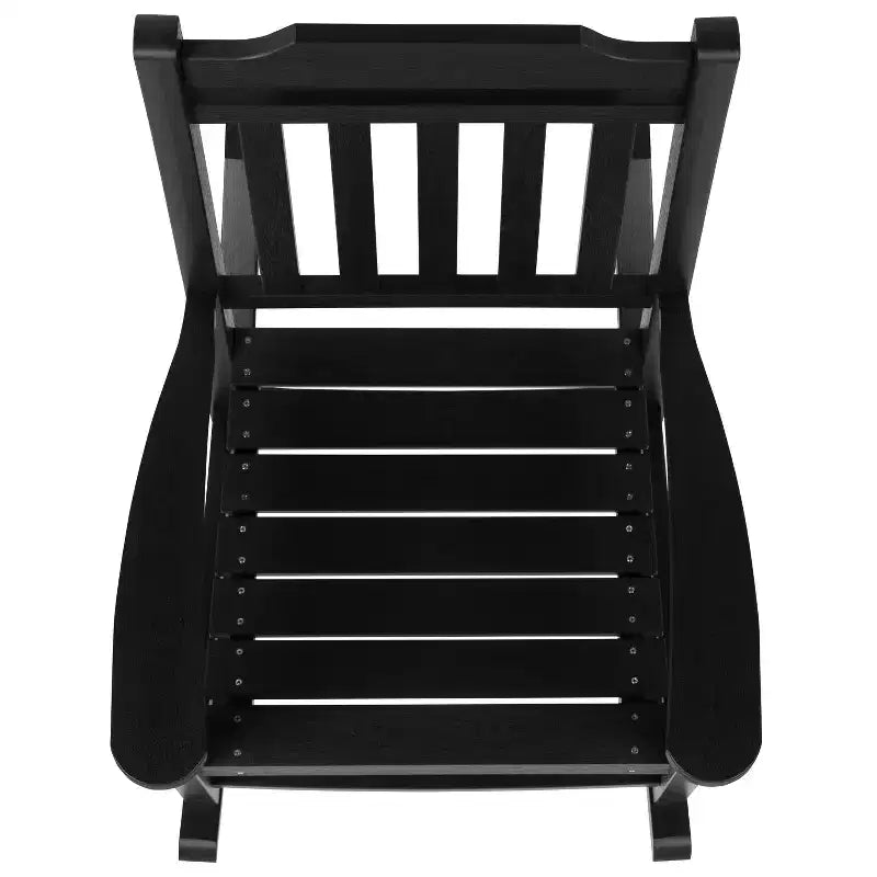 Merrick Lane Lot de 2 chaises à bascule en résine pour intérieur/extérieur