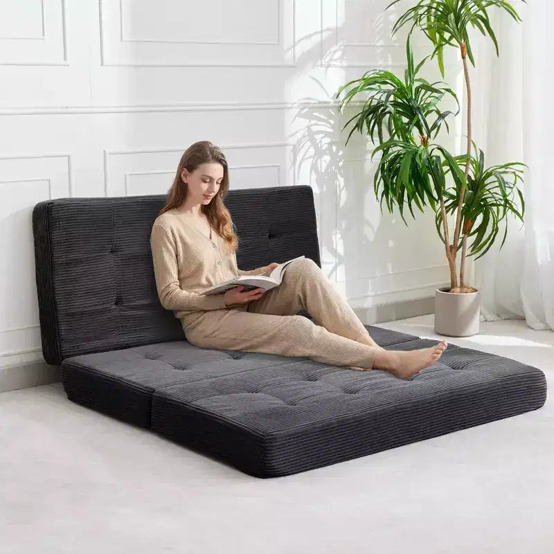 Canapé-lit pliable en mousse à mémoire de forme 39x75 - Matelas capitonné de 6 pouces