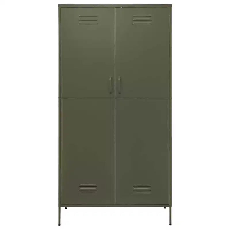 vidaXL Armoire vert olive 90x50x180 cm Acier