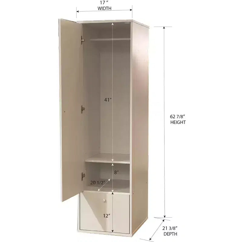 Armoire de rangement Corry de Kings Brand Furniture, blanc
