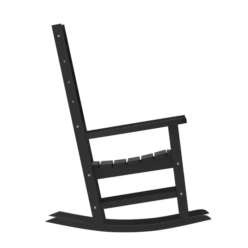 Flash Furniture Manchester Chaise berçante contemporaine, en PEHD tout temps pour l'intérieur/extérieur
