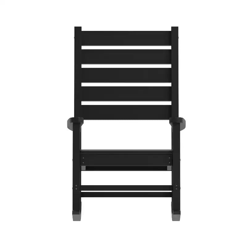 Flash Furniture Manchester Chaise berçante contemporaine, en PEHD tout temps pour l'intérieur/extérieur