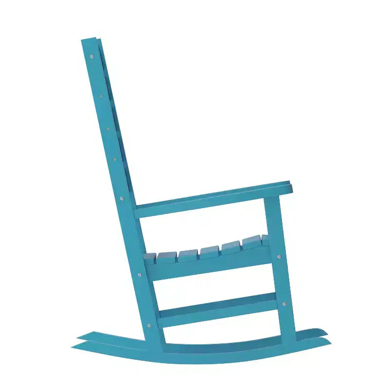 Flash Furniture Manchester Chaise berçante contemporaine, en PEHD tout temps pour l'intérieur/extérieur