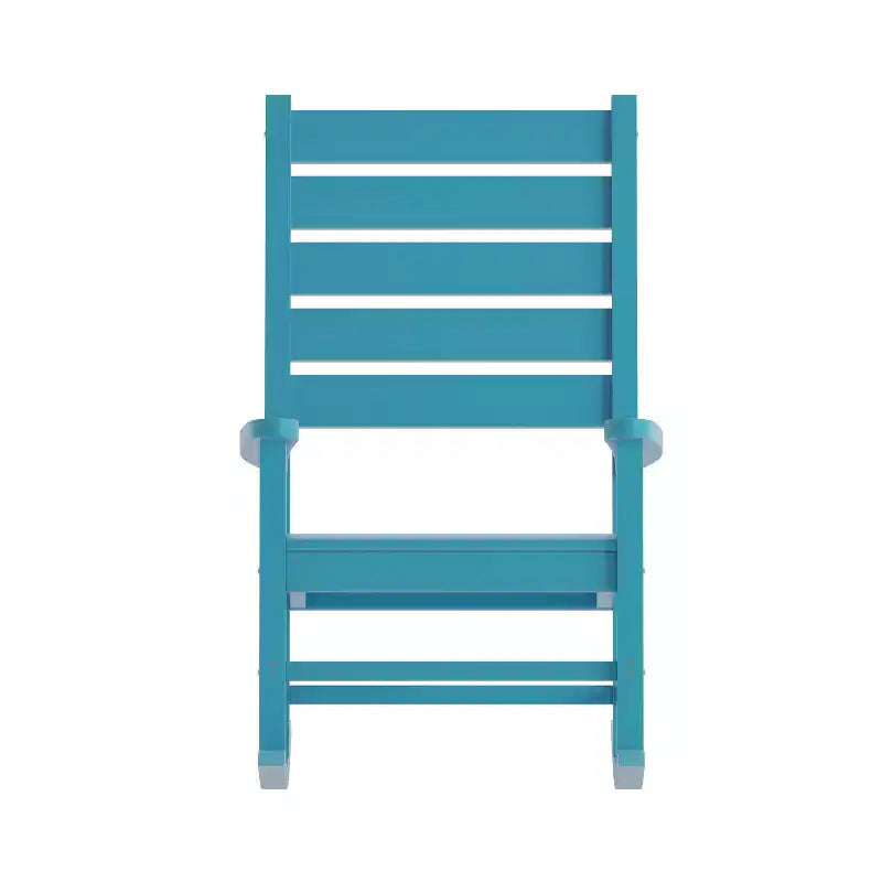 Flash Furniture Manchester Chaise berçante contemporaine, en PEHD tout temps pour l'intérieur/extérieur