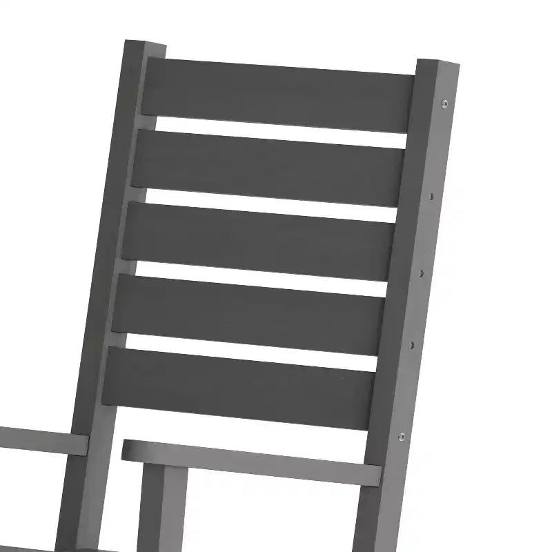 Flash Furniture Manchester Chaise berçante contemporaine, en PEHD tout temps pour l'intérieur/extérieur