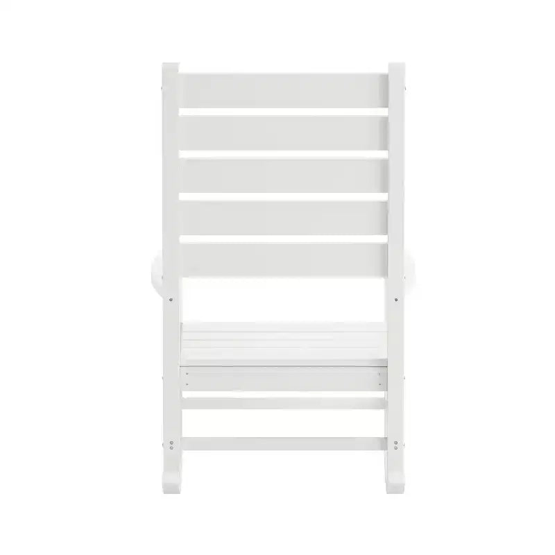 Flash Furniture Manchester Chaise berçante contemporaine, en PEHD tout temps pour l'intérieur/extérieur