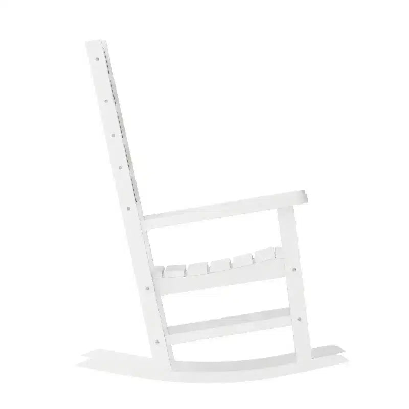 Flash Furniture Manchester Chaise berçante contemporaine, en PEHD tout temps pour l'intérieur/extérieur