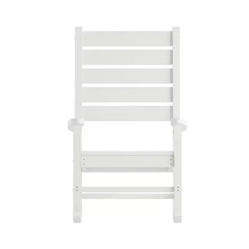 Flash Furniture Manchester Chaise berçante contemporaine, en PEHD tout temps pour l'intérieur/extérieur