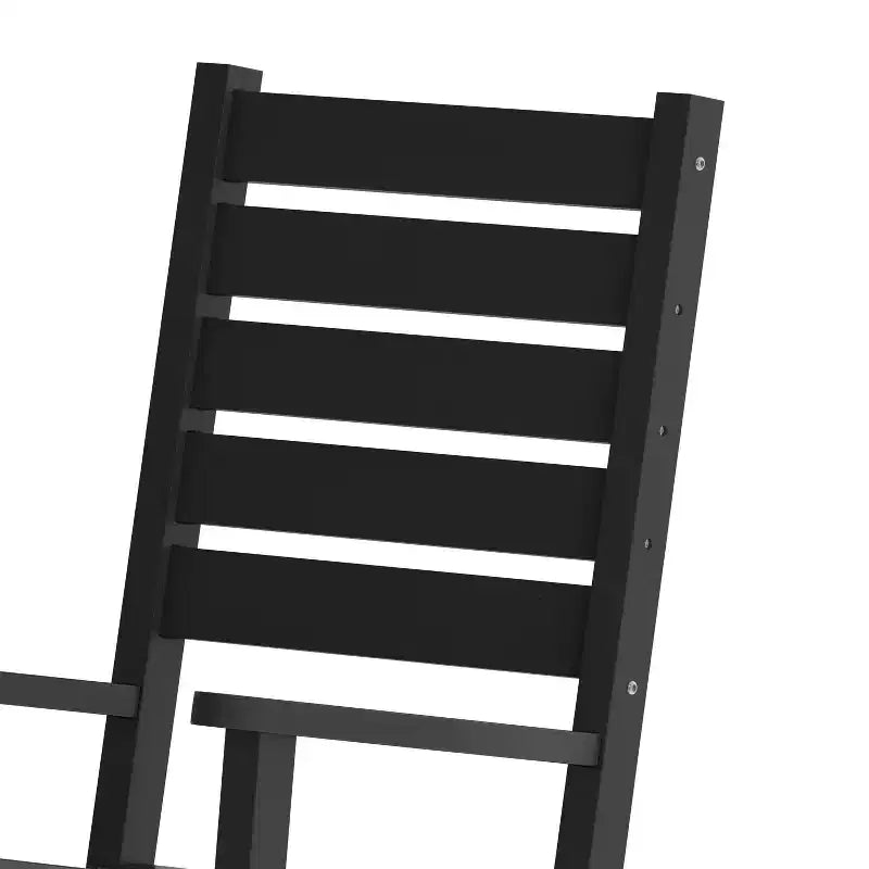 Flash Furniture Manchester Chaise berçante contemporaine, en PEHD tout temps pour l'intérieur/extérieur