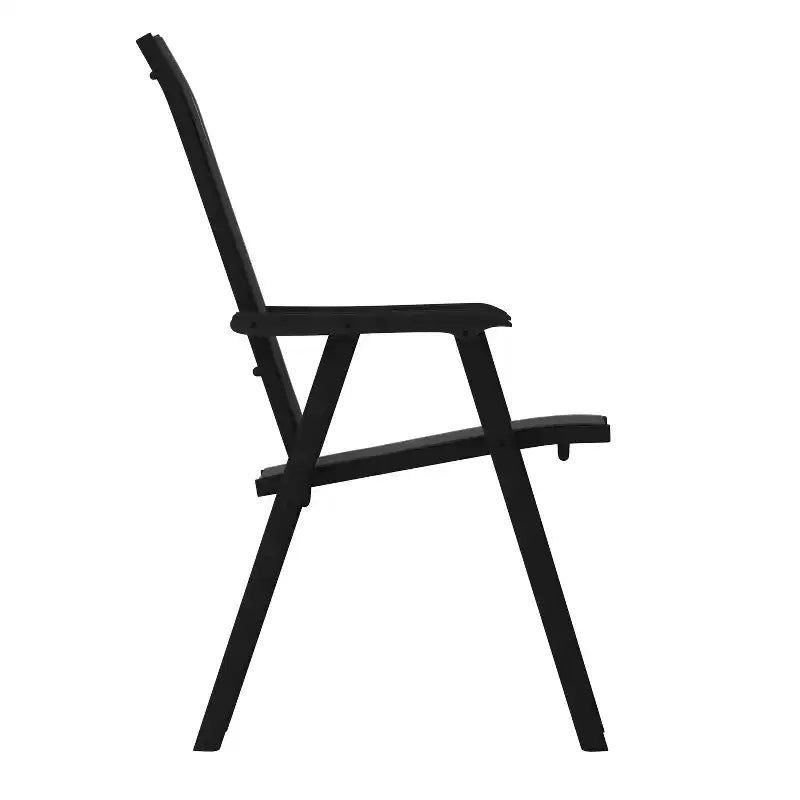 Flash Furniture Paladin Lot de 2 chaises pliantes d'extérieur en toile pour patio
