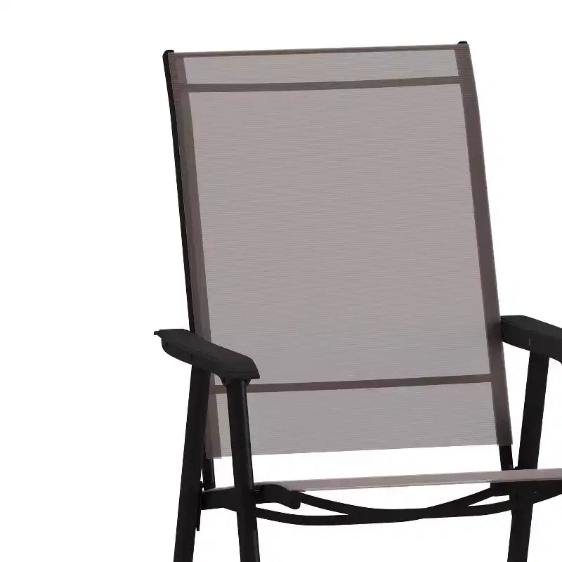 Flash Furniture Paladin Lot de 2 chaises pliantes d'extérieur en toile pour patio