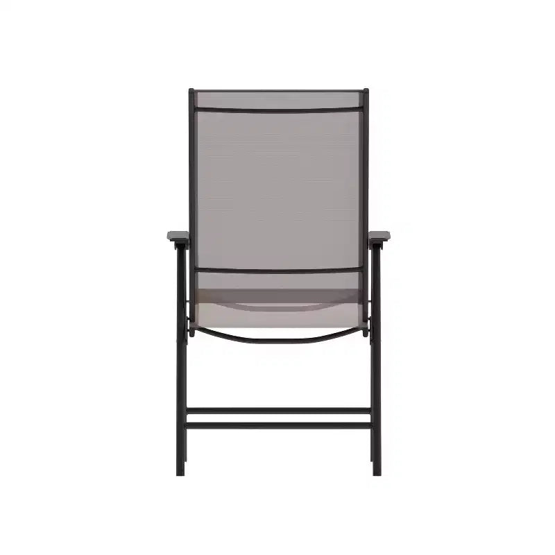 Flash Furniture Paladin Lot de 2 chaises pliantes d'extérieur en toile pour patio