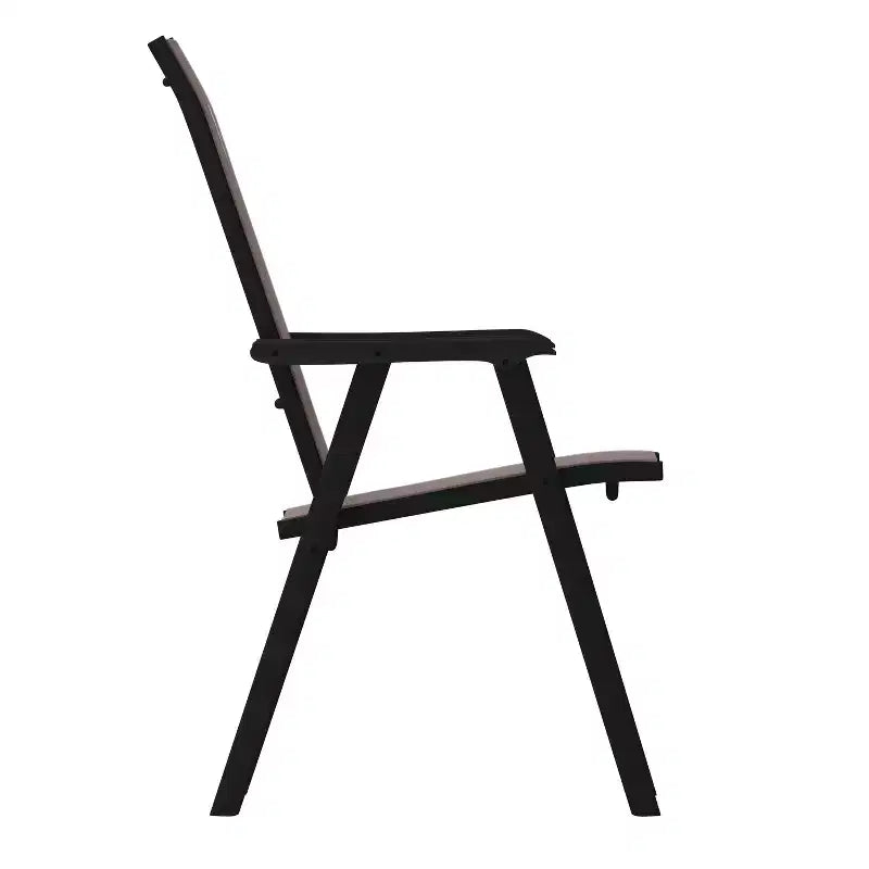 Flash Furniture Paladin Lot de 2 chaises pliantes d'extérieur en toile pour patio