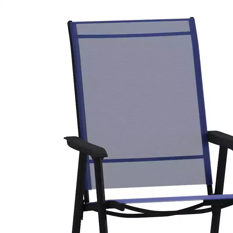 Flash Furniture Paladin Lot de 2 chaises pliantes d'extérieur en toile pour patio