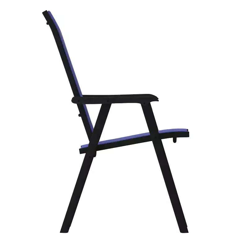 Flash Furniture Paladin Lot de 2 chaises pliantes d'extérieur en toile pour patio