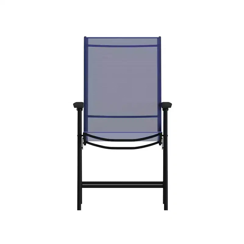 Flash Furniture Paladin Lot de 2 chaises pliantes d'extérieur en toile pour patio